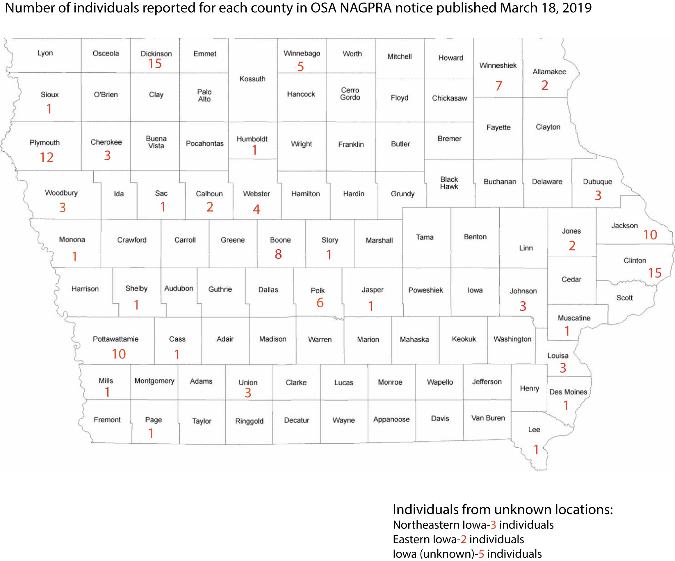 CUI Iowa 2019 notice map