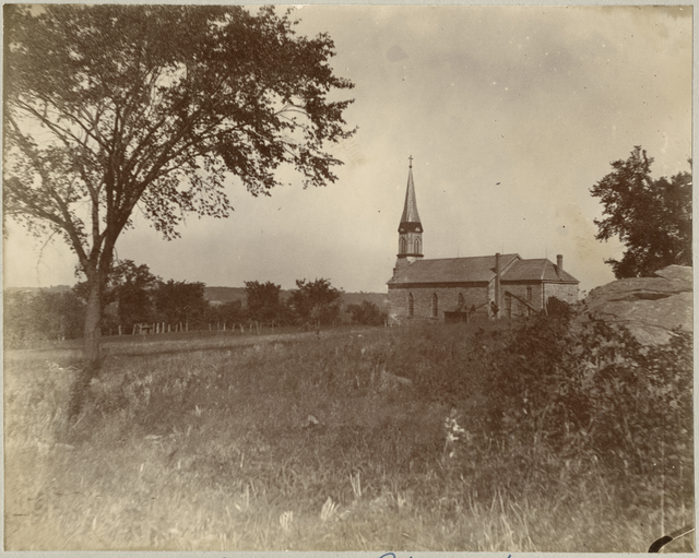 Historic Church of St. Peter circa 1890 Courtesy Minnesota Historical Society